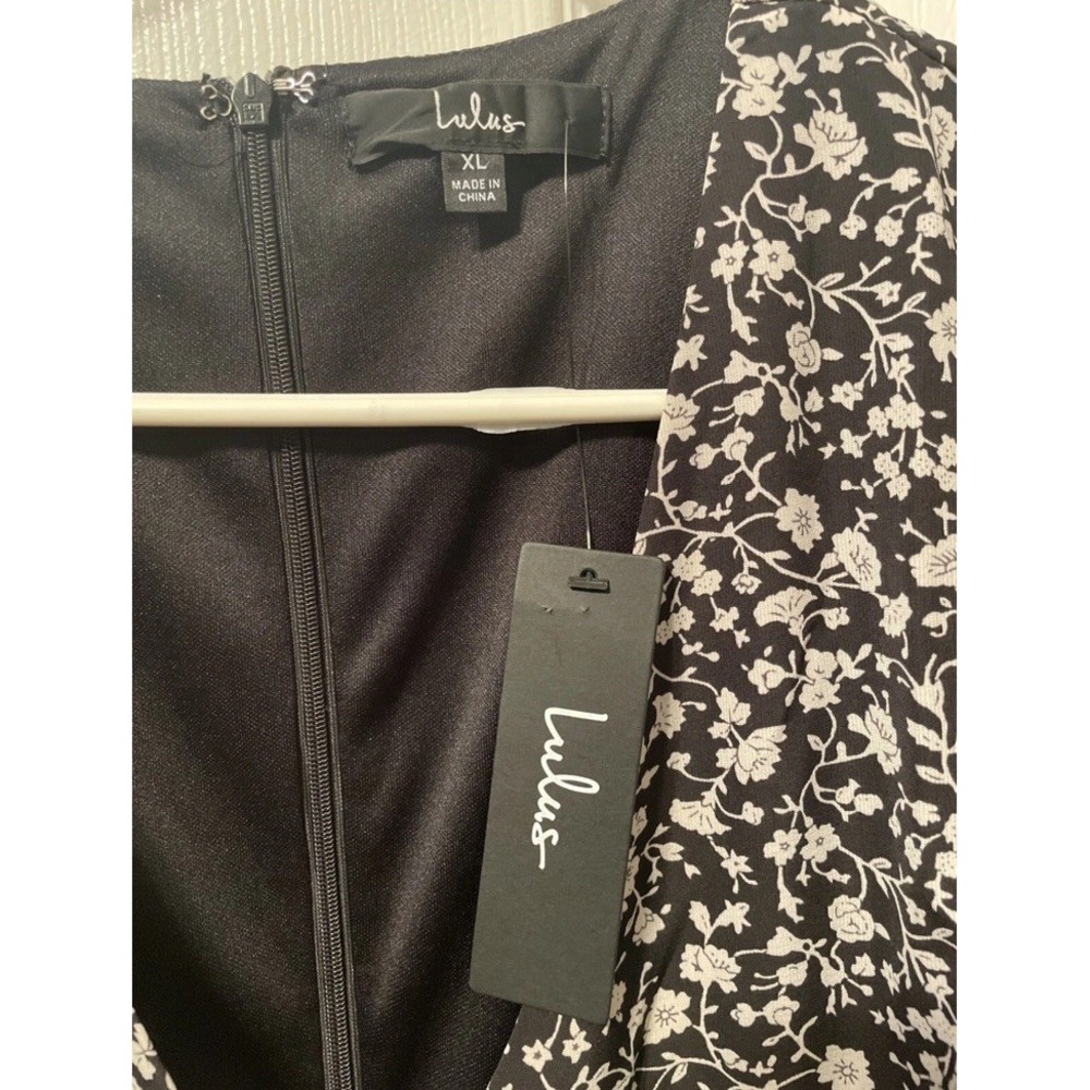 Lulus Awaken My Love Black Long‎ Sleeve Dress Size XL NEW WITH TAGS - Picture 3 of 3